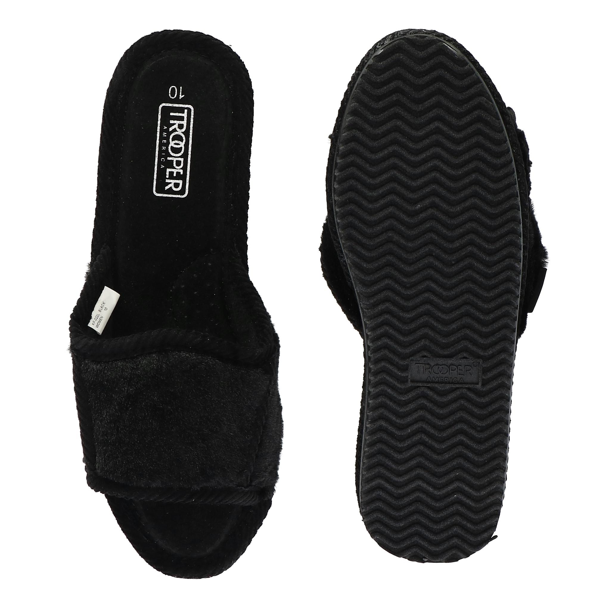 Trooper America Women S Basic Slide House Shoe Slippers