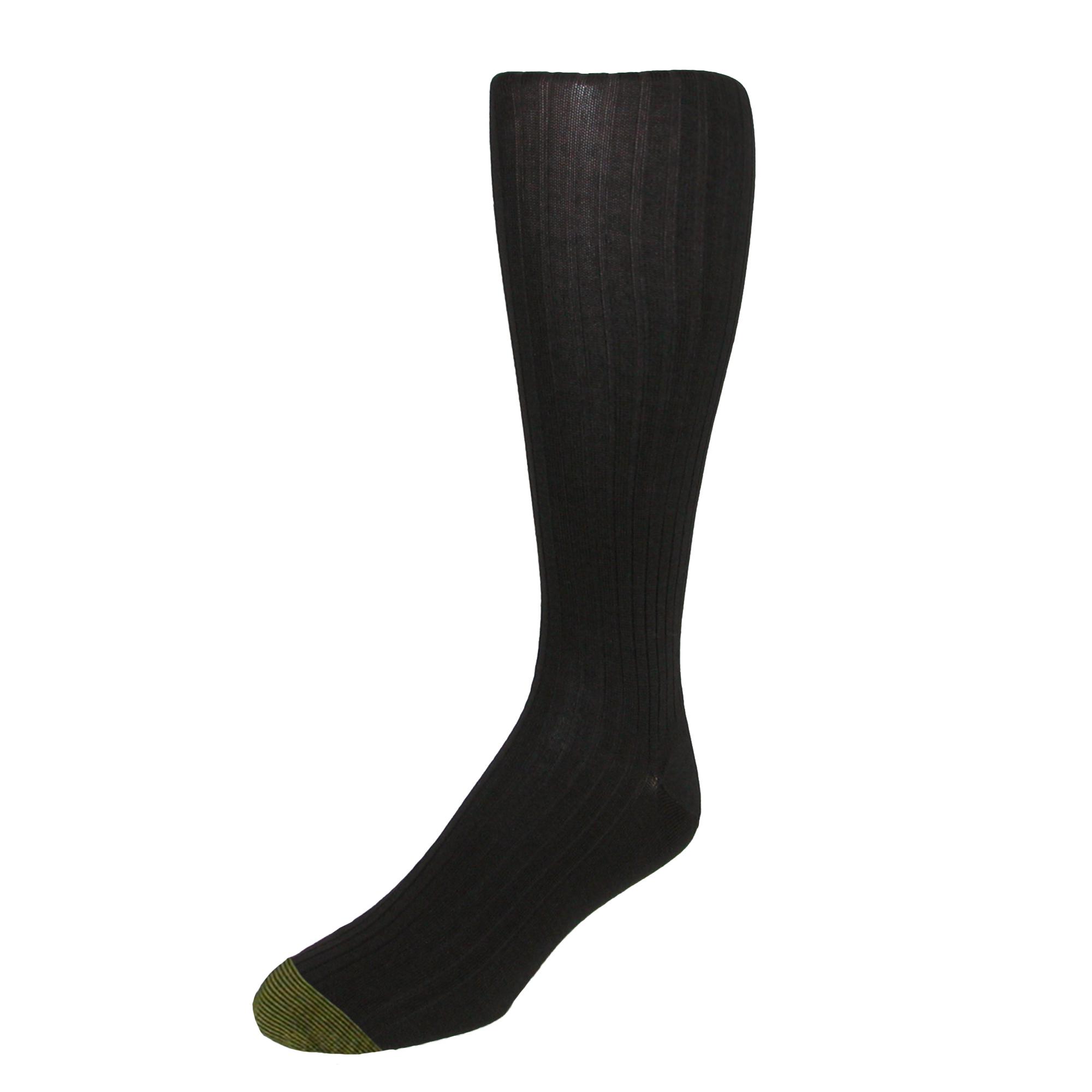 Gold Toe Men's Extended Size Over the Calf Canterbury Dress Socks (3