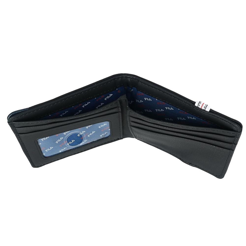 Fila Men�s Bifold Wallet with Striped Elastic Band Fila Men�s Bifold Wallet with Striped Elastic Band