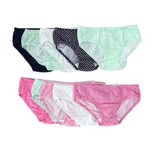 Fruit of the Loom Girl's Assorted Cotton Brief (10 Pack)