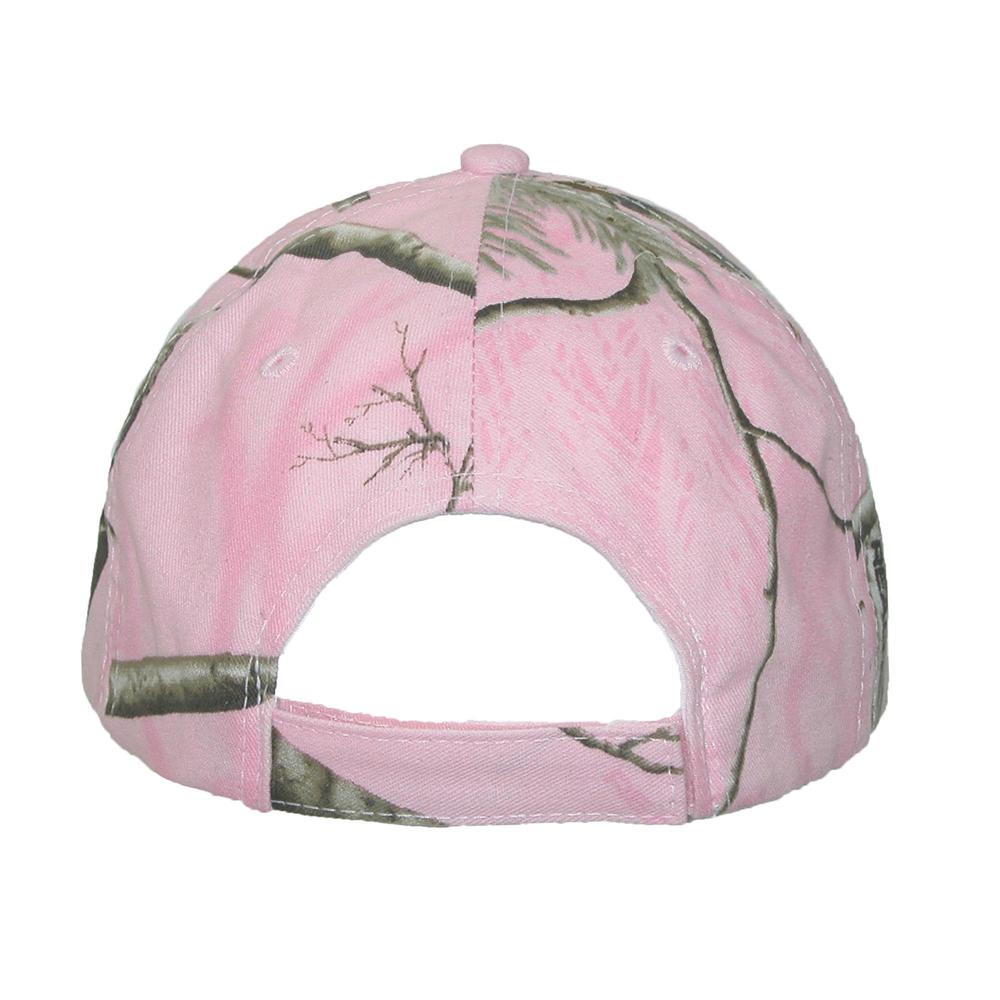 CTM Women's Kati Treestand Pink Camo Baseball Hat