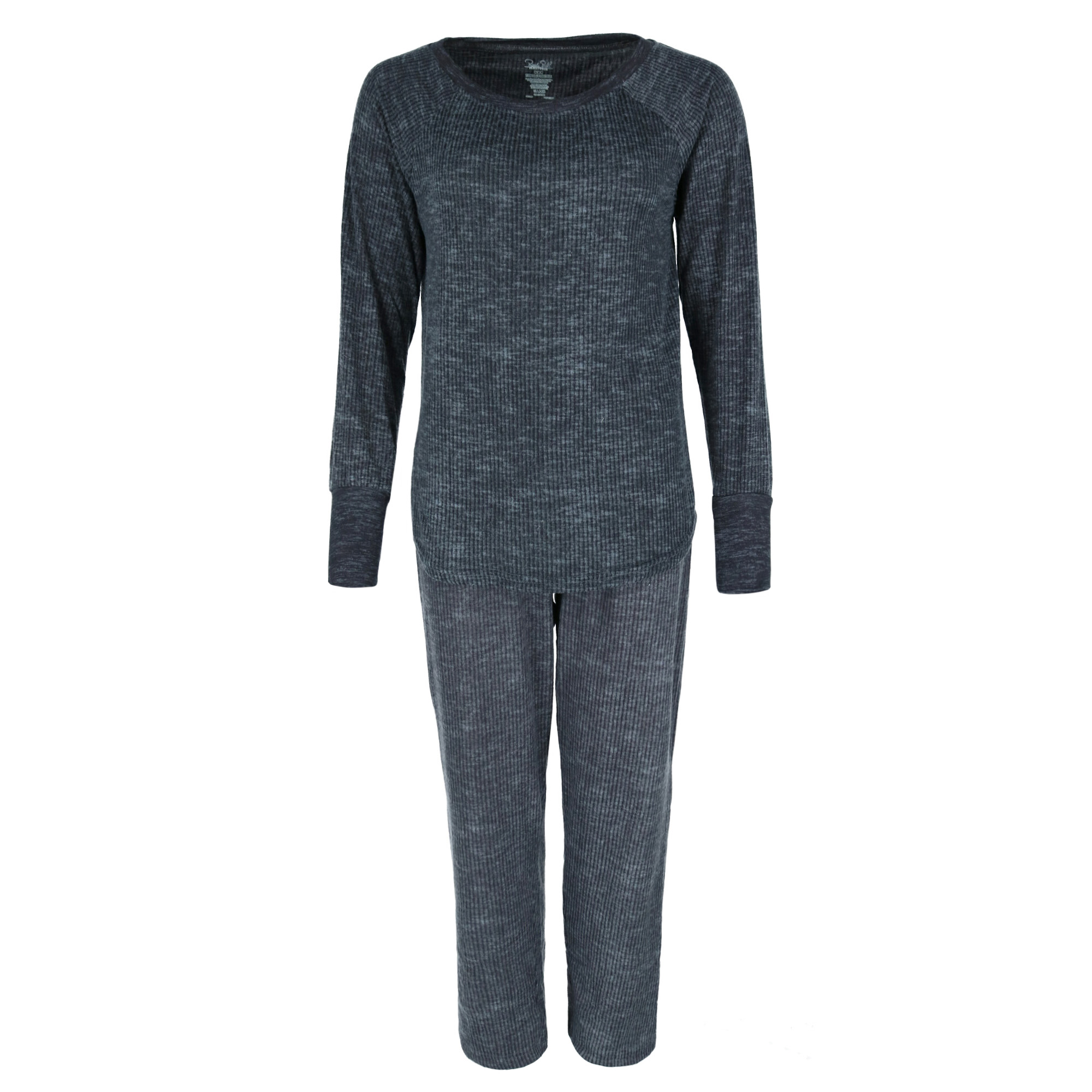 Rene Rofe Women's Hacci Ribbed Long Pajama Set