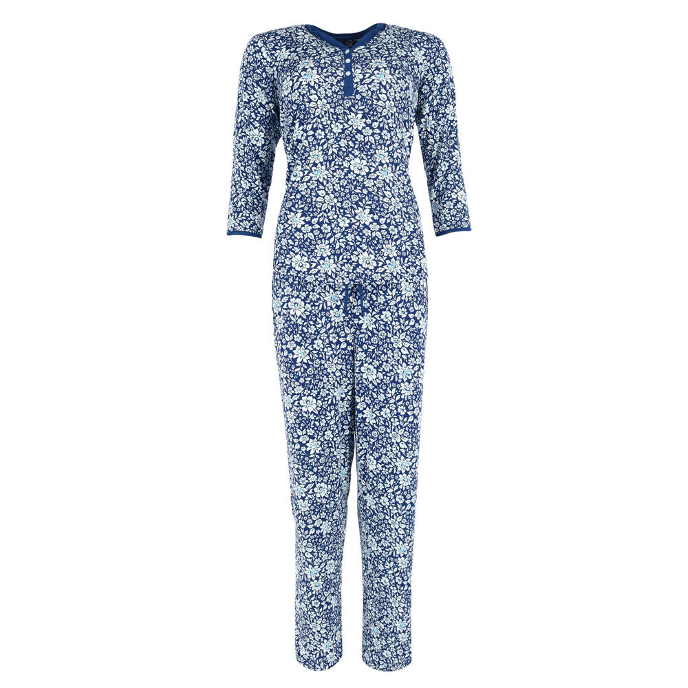 Rene Rofe Women's Floral 3/4 Sleeve Long Pajama Set