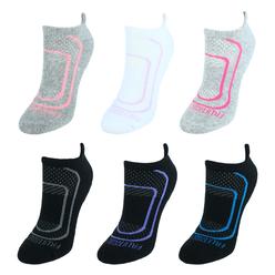 Fruit of the Loom Women's CoolZone Cushioned Cotton No Show Tab Socks (6 Pack)
