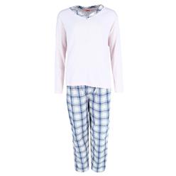 Cinema Studio Women's Plus Size Flannel Long Pajama Set