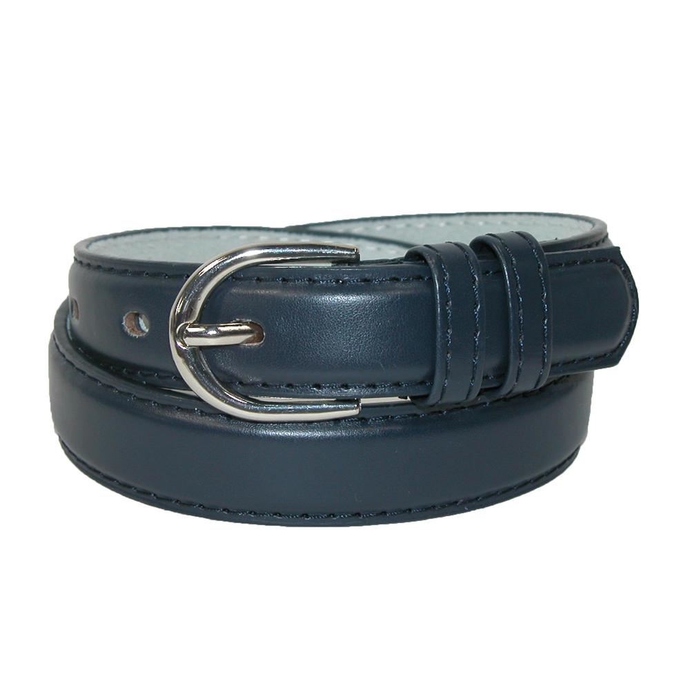CTM Kid's Leather 1 inch Basic Dress Belt (Pack of 2)