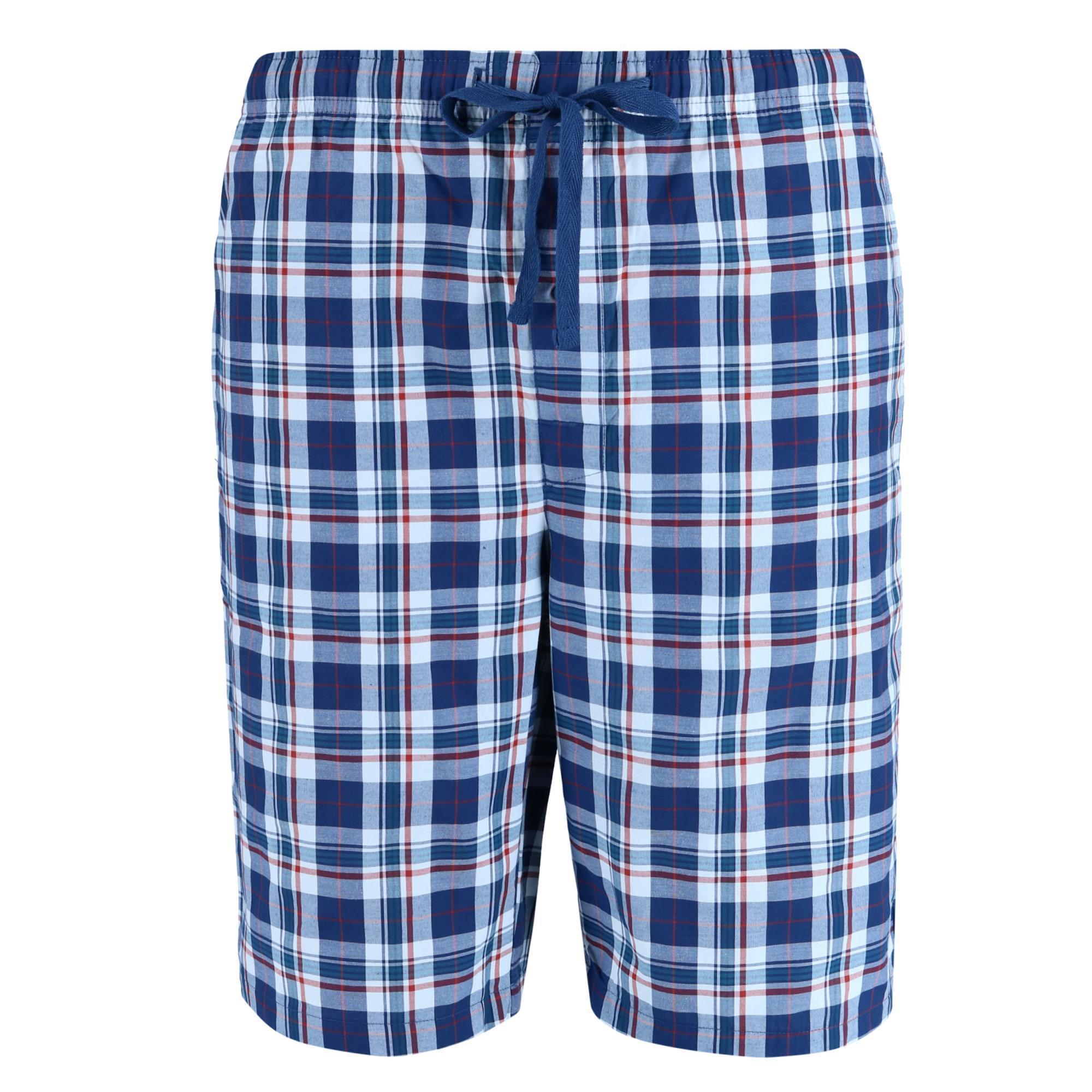 Hanes Men's Big and Tall Madras Sleep Pajama Shorts