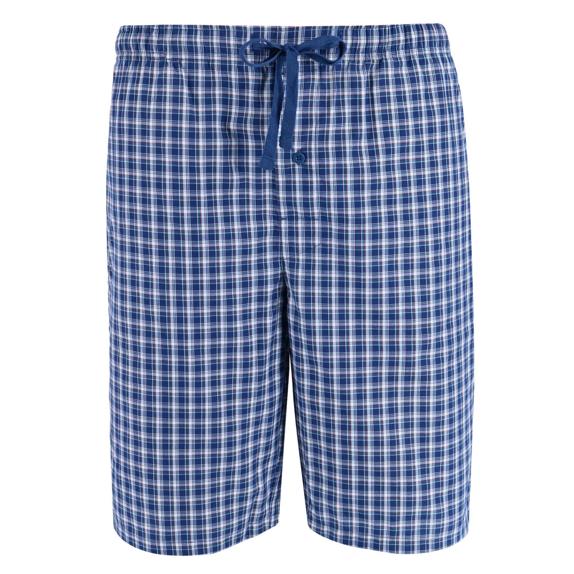 Selected Color is Navy and White Plaid