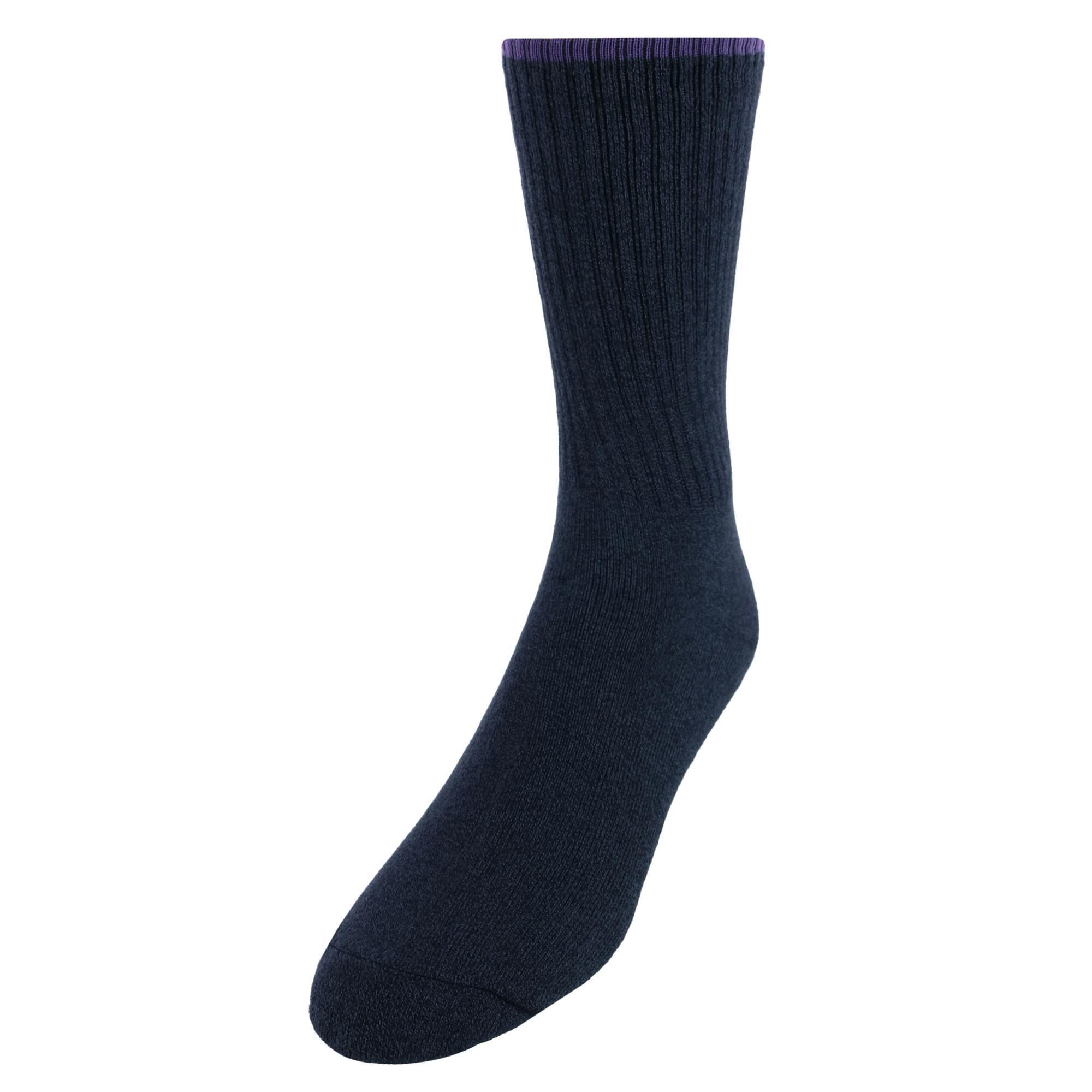 CTM Men's Non Binding Moisture Wicking Dress Socks
