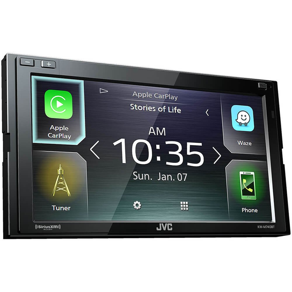 Jvc Kenwood Kwm740bt Jvc Kw M740bt Apple Carplay Android Auto 2 Din Av Receiver No Cd Drive