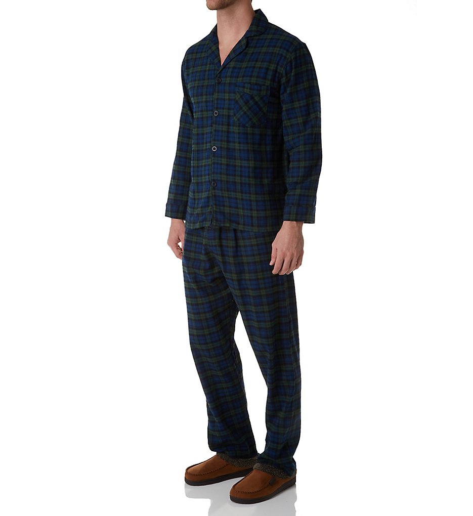 Hanes 4039B Big Man Plaid Flannel Pajama Set