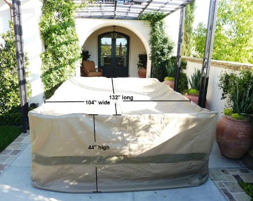 Formosa Covers Fc 8460 Taupe Patio Set 132 Lx104 W Fits Formosa Covers Fc 8460 Taupe Patio Set