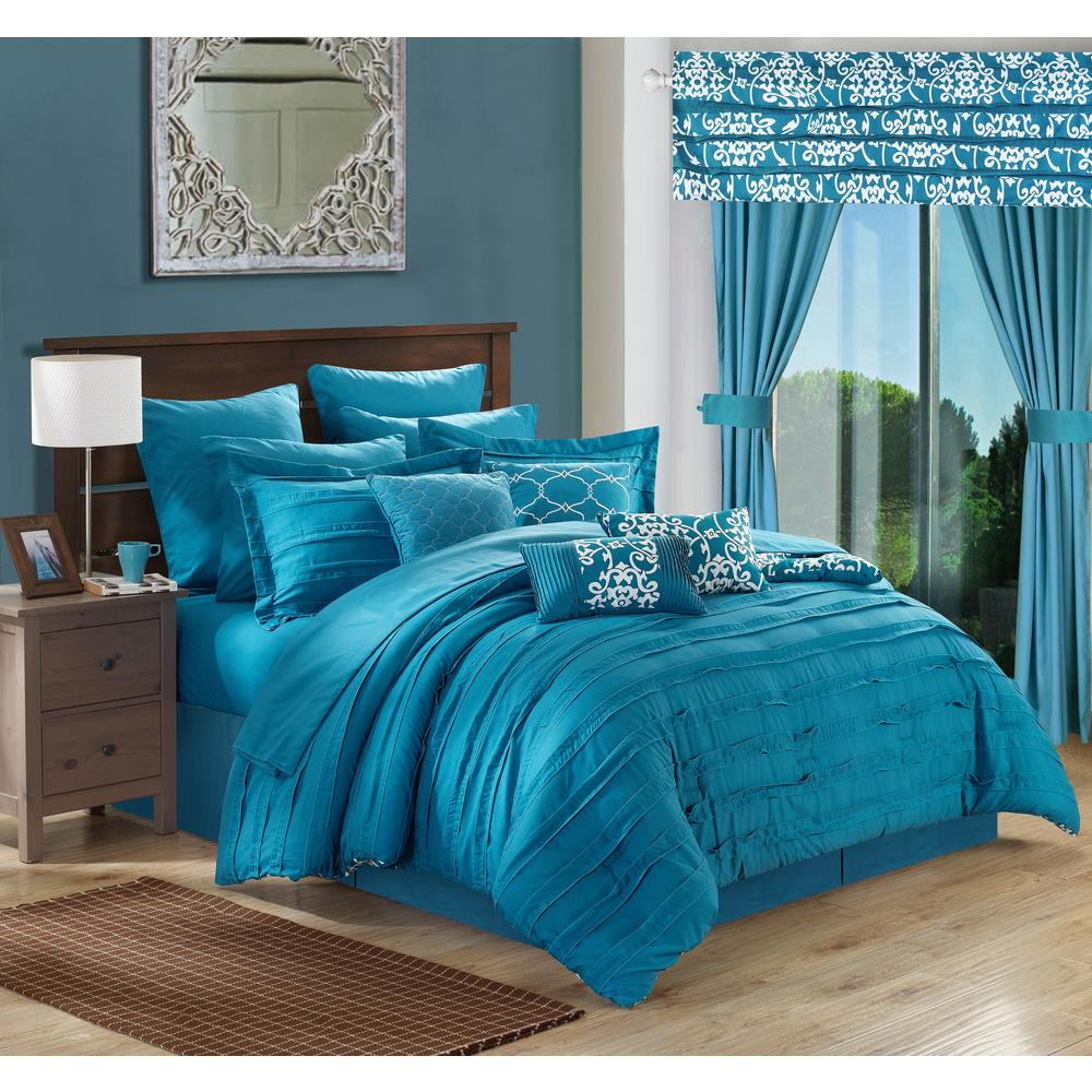 Chic Home Hailee 24pc King Size Comforter Set - Teal