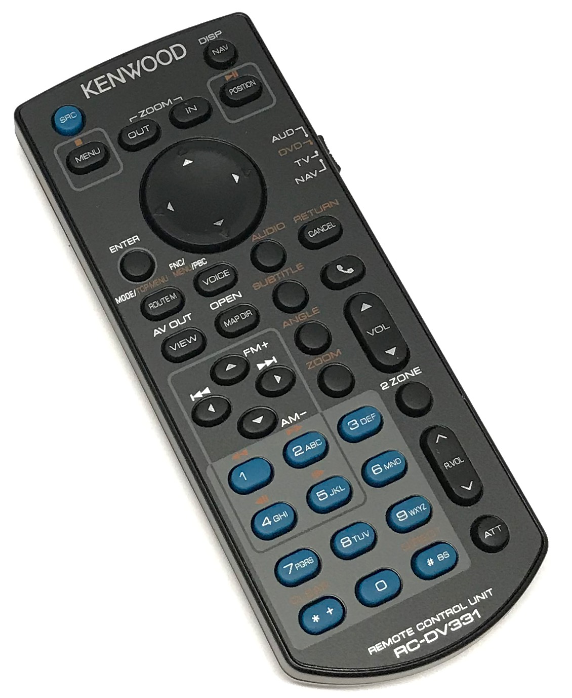 JVC Kenwood OEM Kenwood Remote Control Originally Shipped With DDX471HD, DDX491HD, DDX492