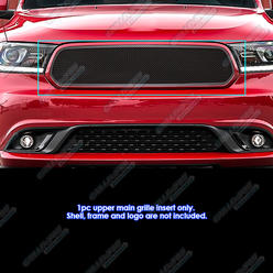 APS For 2014-2015 Dodge Durango Stainless Black Mesh Grille #N19-H74367D