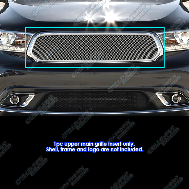 APS For 2014-2015 Dodge Durango Stainless Chrome Mesh Grille #N19-T74367D