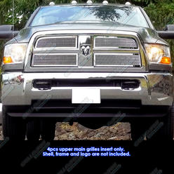 APS Fits 2010-2012 Dodge Ram 2500/3500 Stainless Steel Mesh Grille Grill Insert # D76864T