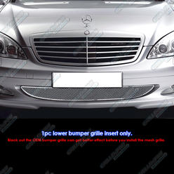 APS 2007-2009 Mercedes-Benz S450/S550/S600 Stainless Steel Bumper Mesh Grille Grill Insert     # Z75519T