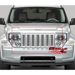 APS Fits 08-11 2011 Jeep Liberty Stainless Mesh Grille Insert