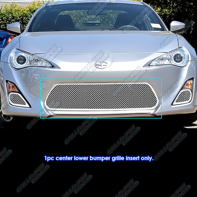 APS For 2013-2016 Scion FR-S Lower Bumper Stainless Steel Chrome Mesh Grille Insert
