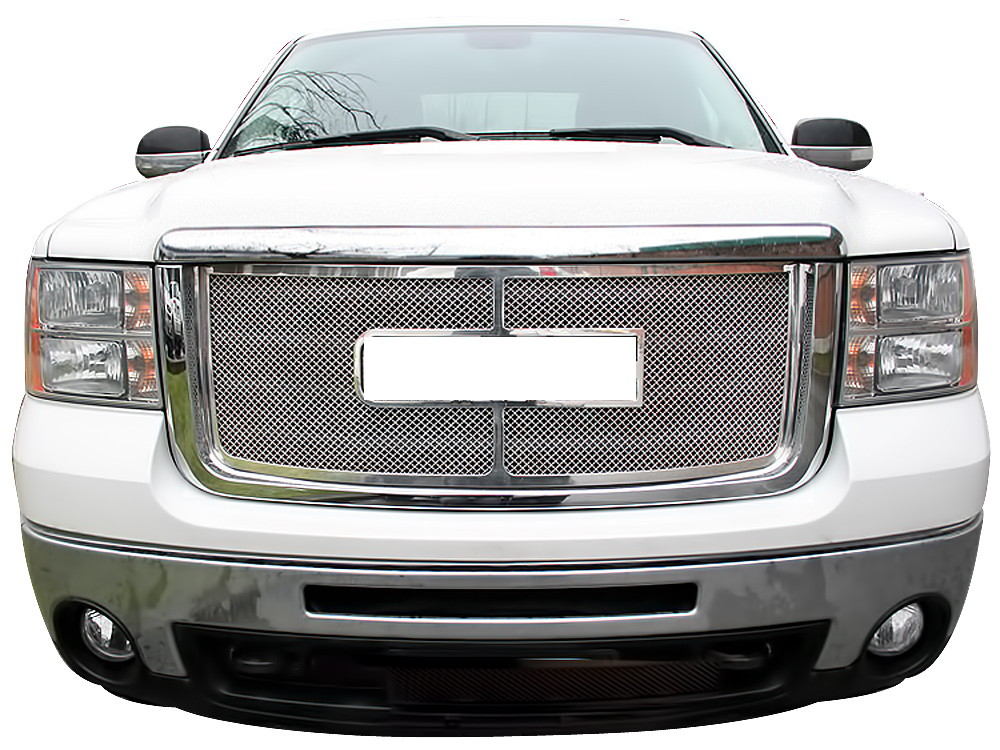 APS For 07-10 GMC Sierra 2500/3500/HD Stainless Mesh Grille #N19-T61567G