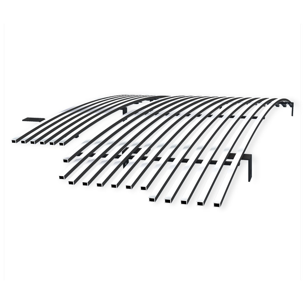 APS 01-03 Ford F-150 Harley Davidson Stainless Steel Billet Grille Grill Combo