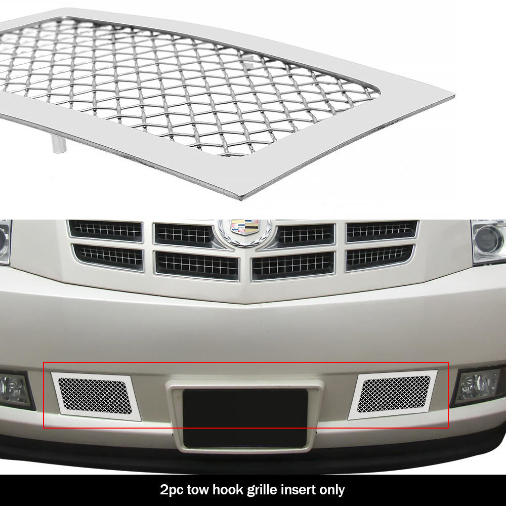 APS For 2007-2014 Cadillac Escalade Bumper Stainless Steel Mesh Grille Grill Insert