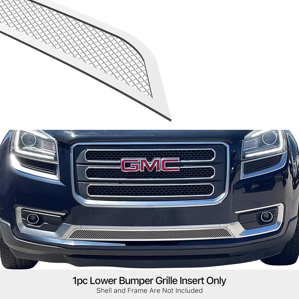 APS For 2013-2016 GMC Acadia Stainless Steel Lower Bumper Mesh Grille Insert