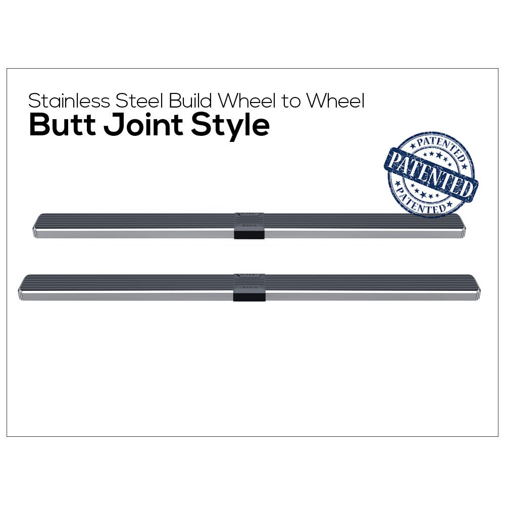 iBoard Wheel-to-Wheel 6" Side Step Nerf Bar Fit 09-18 Ram Crew Cab 6.5ft Bed