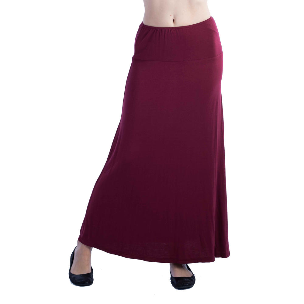 24seven Comfort Apparel Women's Maxi Skirt