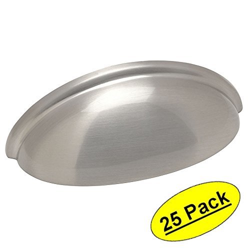 Cosmas 783sn Satin Nickel Cabinet Hardware Bin Cup Drawer Cosmas 783sn Satin Nickel Cabinet Hardware Bin Cup Drawer Handle Pull 3 Inch 76mm Hole Centers 25 Pack
