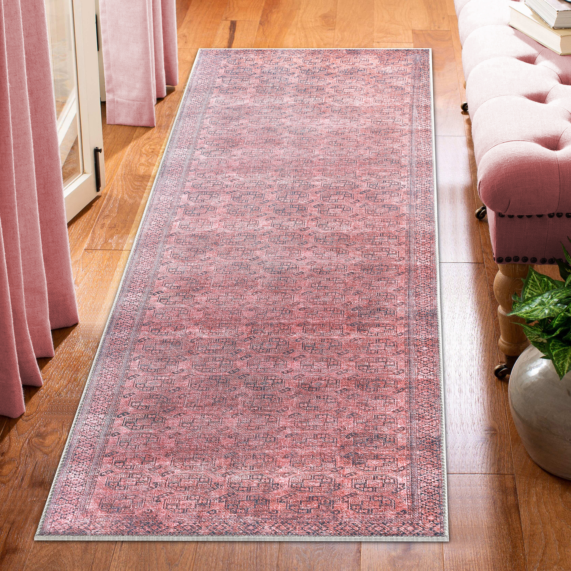 Blue Nile Mills Vintage Oriental Geometric Indoor Power-Loomed Area Rug