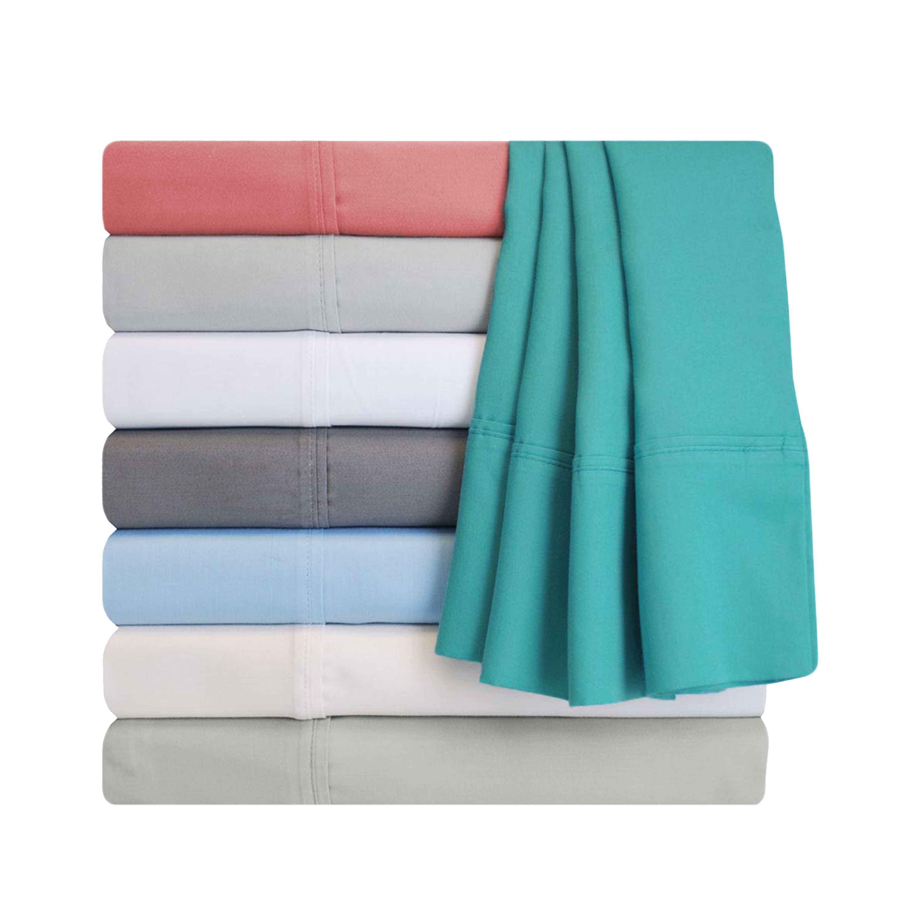 Blue Nile Mills 600 Thread Count Cotton and Polyester Blend Solid Bed Sheet Set
