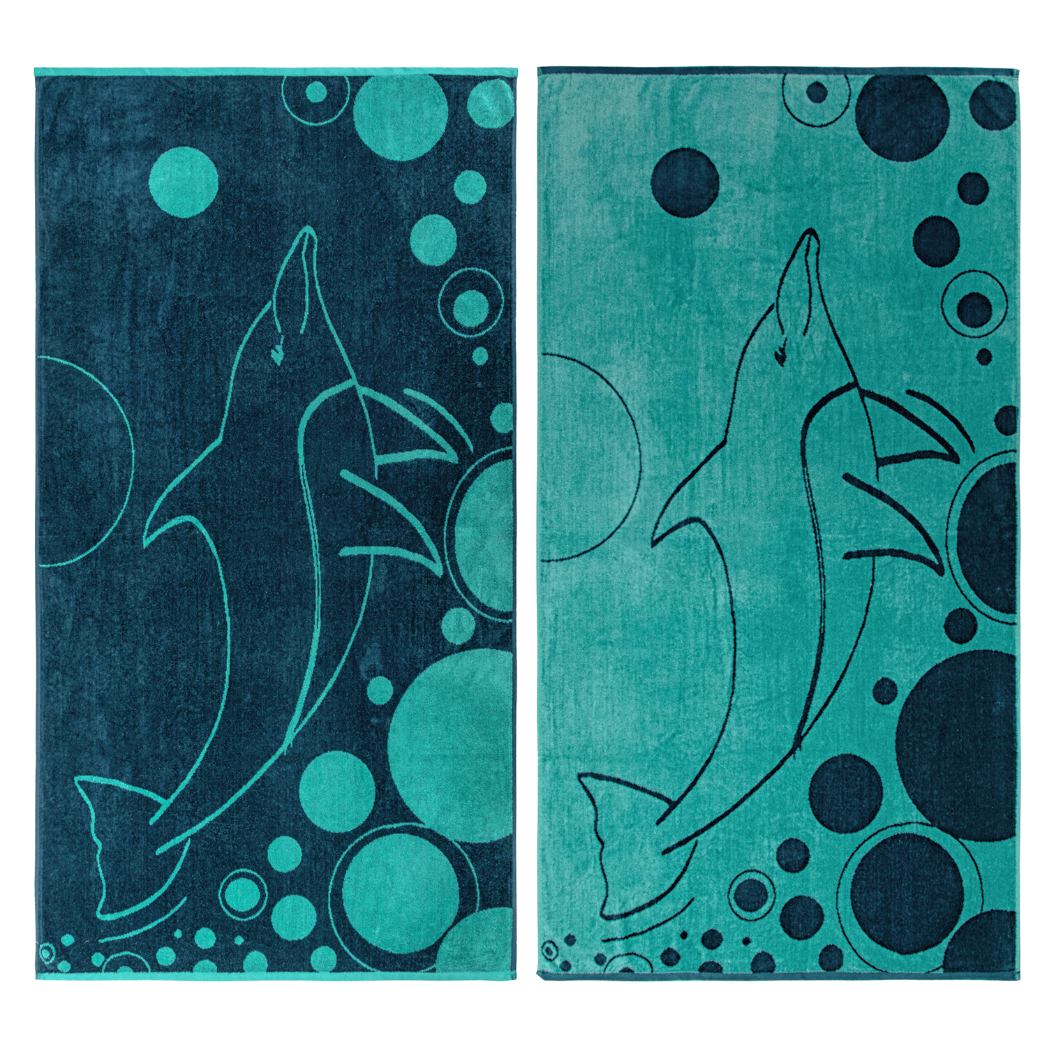 Superior Myrtle Egyptian Cotton Dolphin Design Oversized Beach Myrtle Egyptian Cotton Dolphin Design