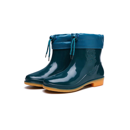 Unomatch Women Waterproof Anti Slip Solid Colored Rain Boots