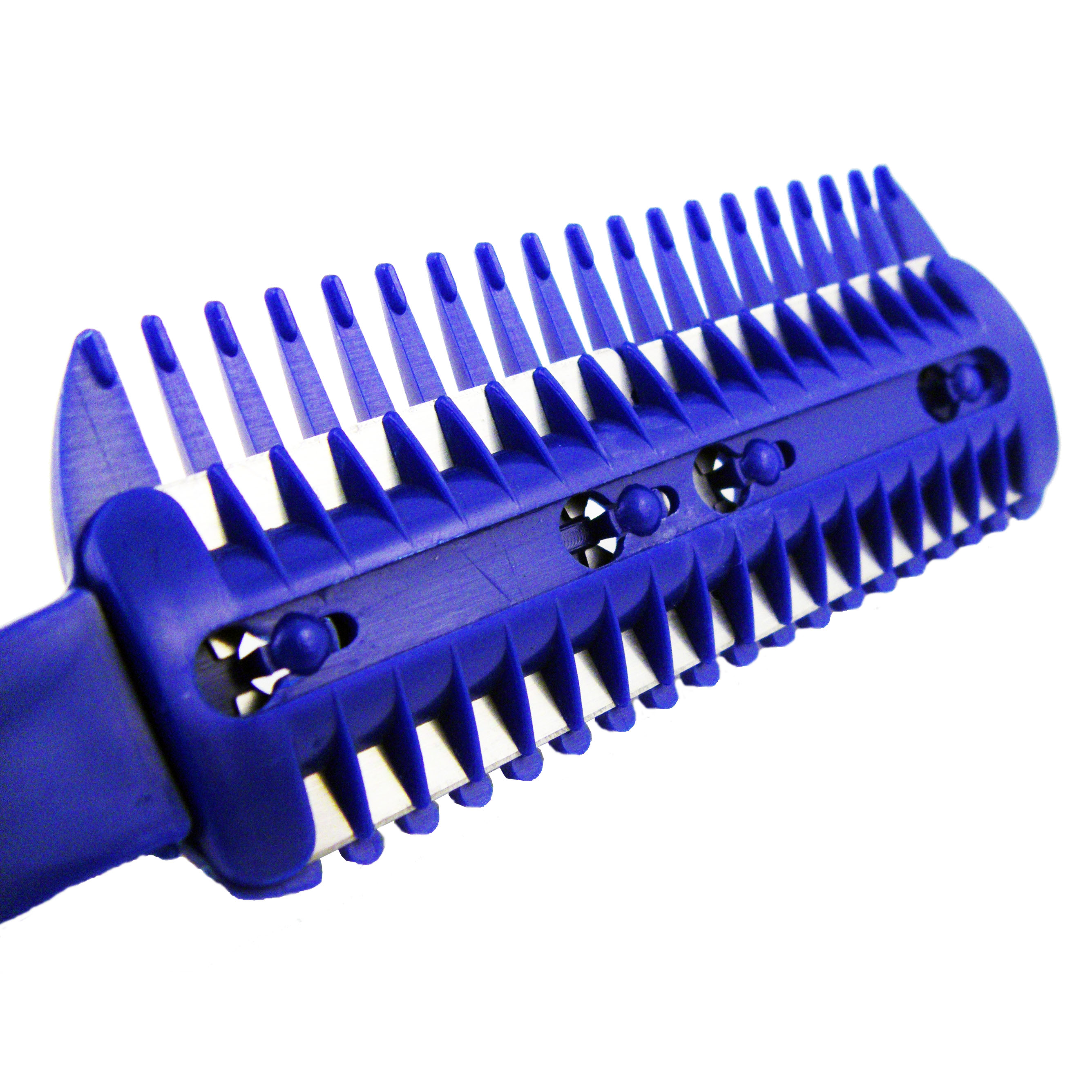 Universal Tool Razor Comb Hair Cut Thinning Feathering Trimming with 6 Extra Blades
