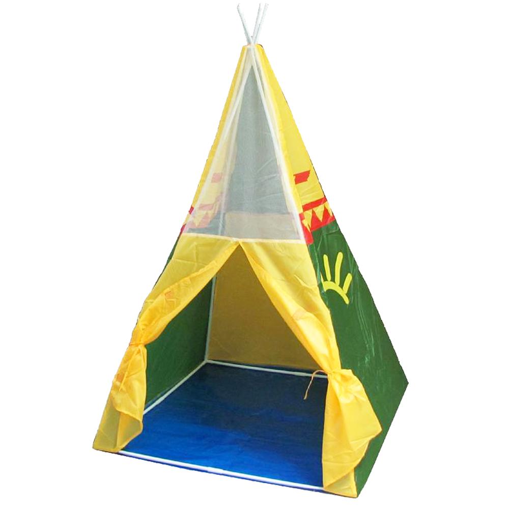 parris Kids Play Hut Teepee Eagle Sunrise Water Resistant Nylon 4.5 Feet Tall