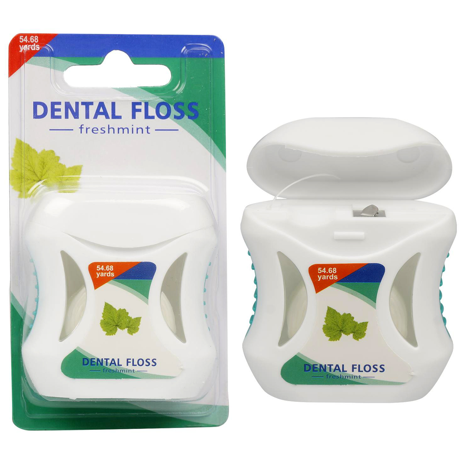 Home Essentials Fresh Mint Dental Floss for Teeth and Gum Oral Care Remove Food and Plaque 1 Pack