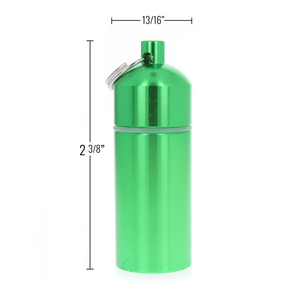 ASR Outdoor Micro Key Chain Waterproof Compartment Portable Storage Container - Green
