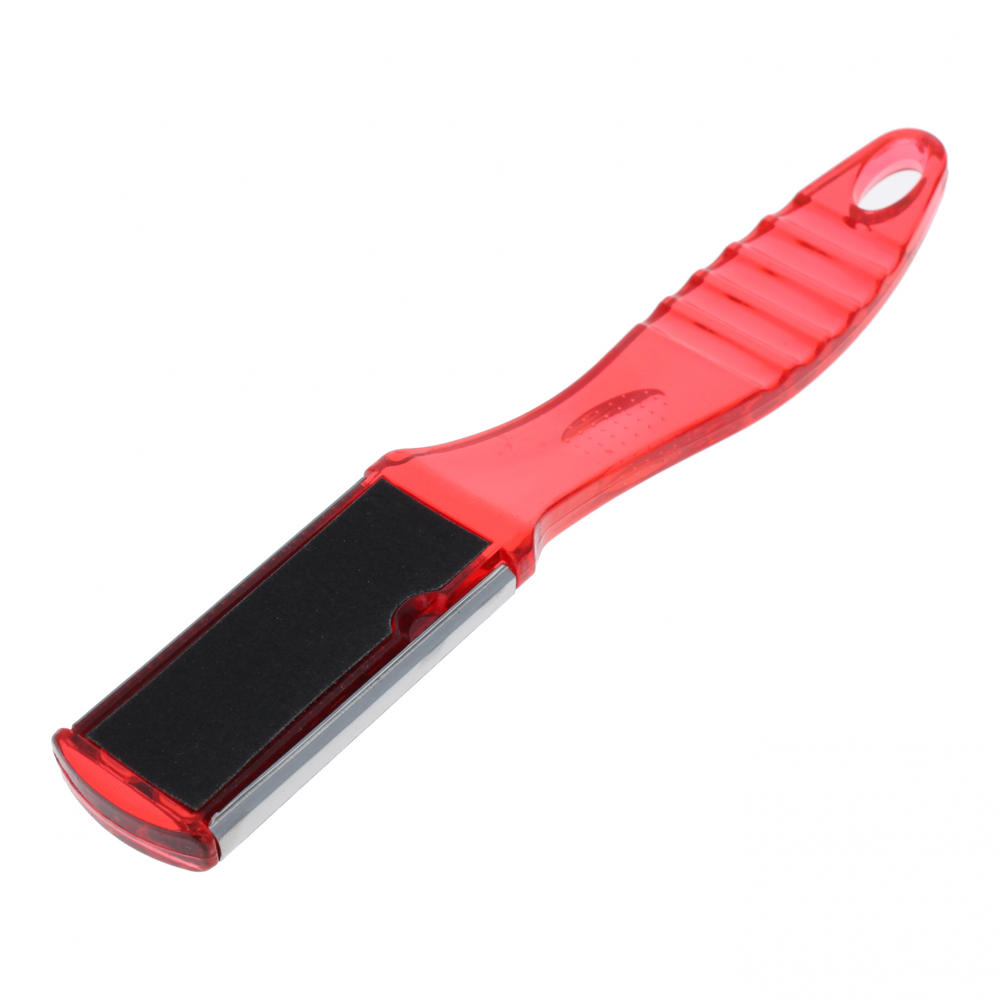 Home Essentials Manicure Pedicure Foot Scrubber Foot File Callus Remover Callus Shaver for Feet and Hands - Red