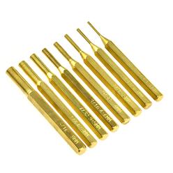 Universal Tool Quality 8Pc Brass Pin Punch Set Hobby Craft Woodworking
