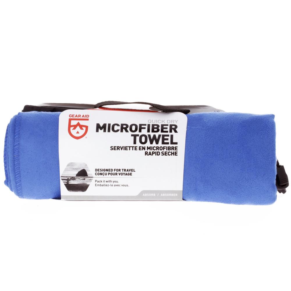 Gear Aid Microfiber Towel Ultra Absorbent Quick Dry Gym Towel Cobalt Blue Large