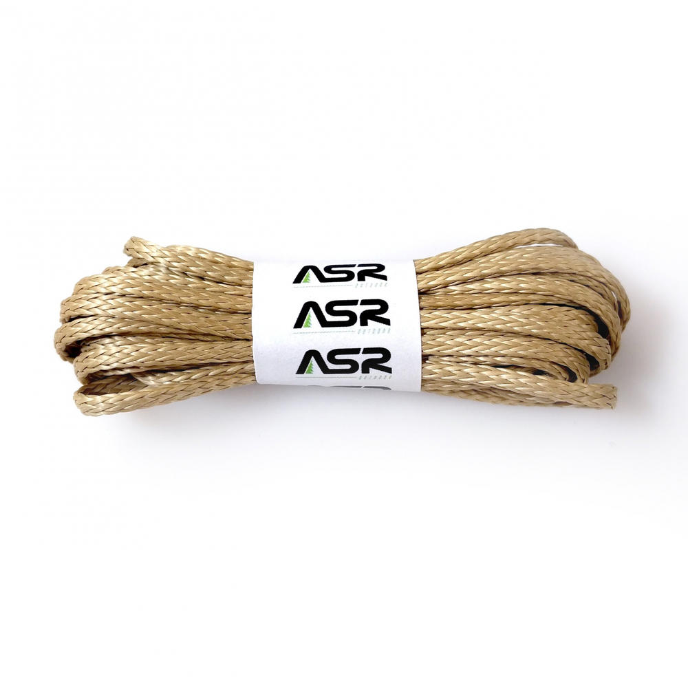 ASR Outdoor Technora Composite Survival Rope 1200lb Breaking Strength 100ft Tan