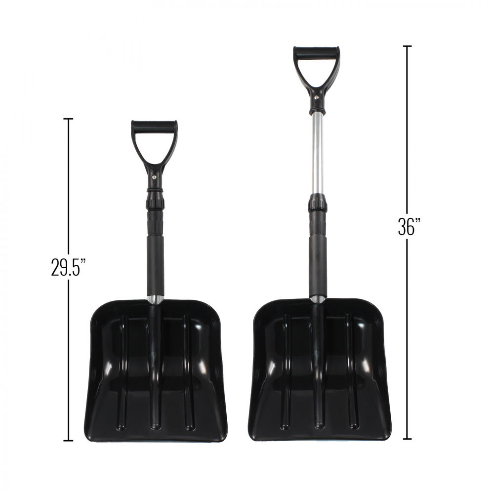 ASR Outdoor 36-Inch Easy to Store Collapsible Foam Grip Snow Shovel