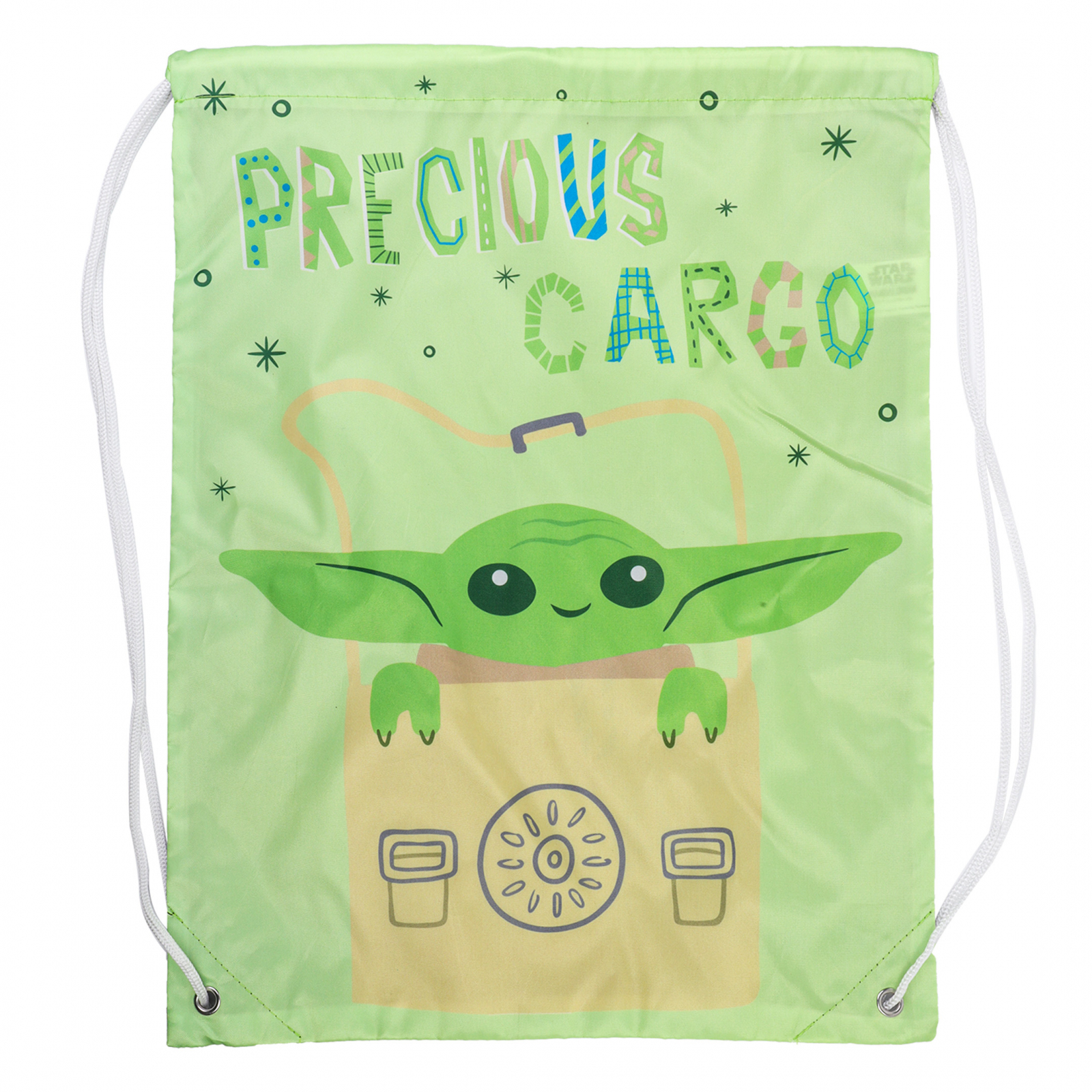 Legacy Licensing Partners Baby Yoda Precious Cargo Kids 18 Inch Cinch Bag Travel Backpack Drawstring Tote