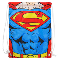 Legacy Licensing Partners DC Comics Superman Kids Unisex 18 Inch Cinch Bag Travel Backpack Drawstring Tote