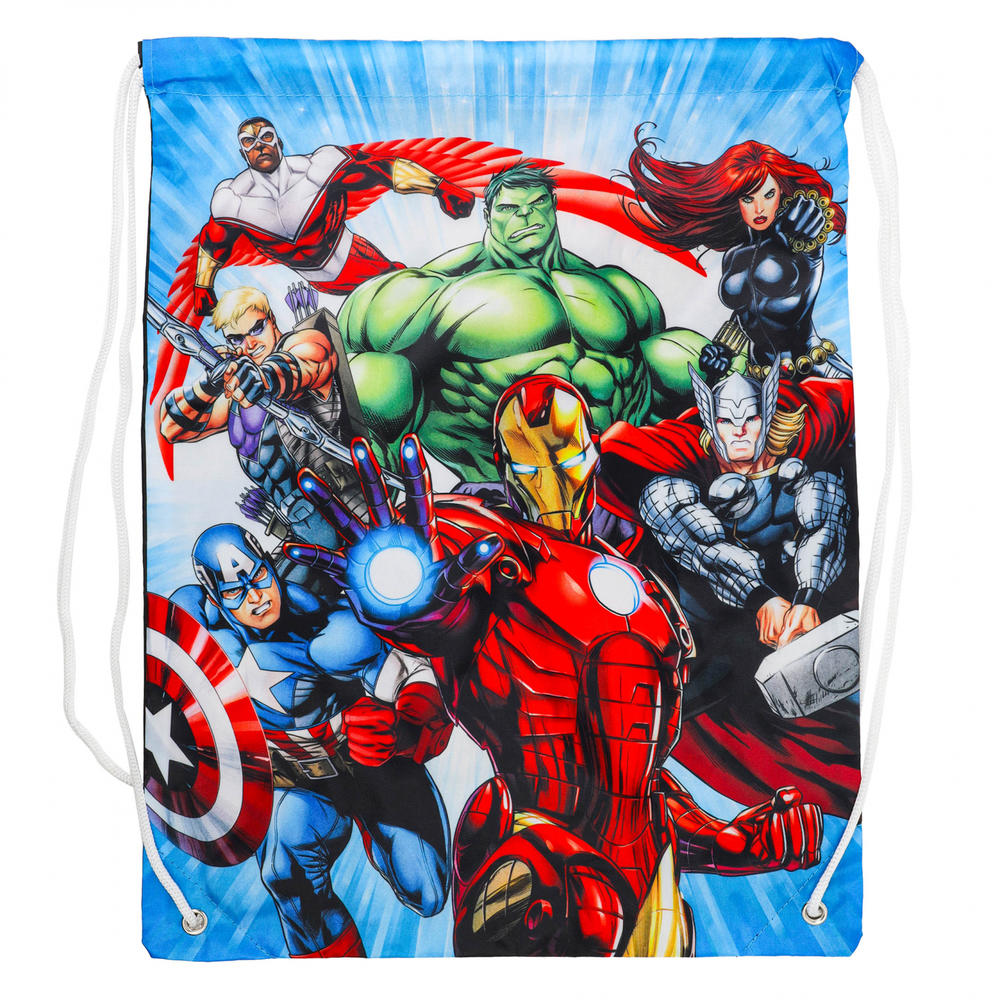 Legacy Licensing Partners Marvel Avengers Kids Unisex 18 Inch Cinch Bag Travel Backpack Drawstring Tote