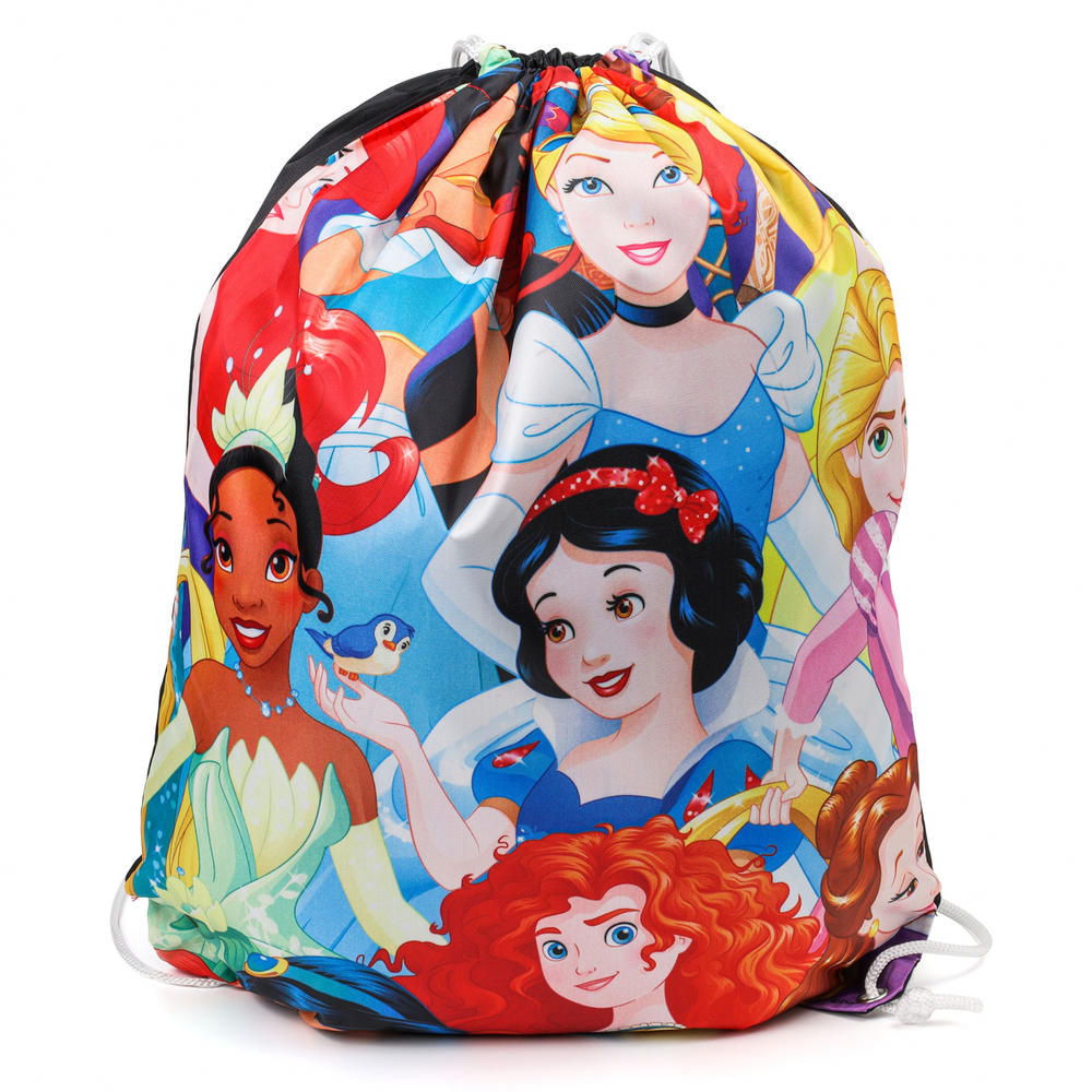 Legacy Licensing Partners Disney Princess Girls 18 Inch Cinch Bag Kids Travel Backpack Drawstring Tote