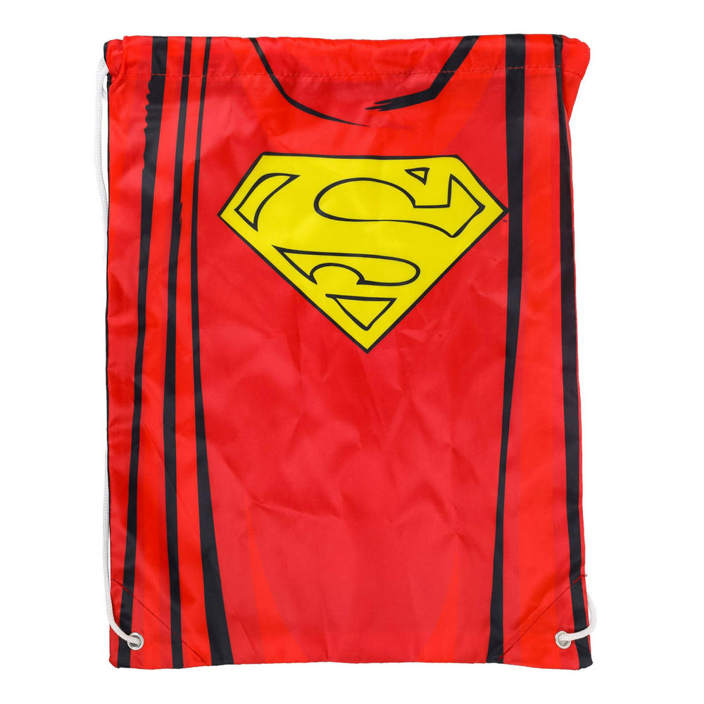 Legacy Licensing Partners DC Comics Superman Cape Kids 18 Inch Cinch Bag Travel Backpack Drawstring Tote