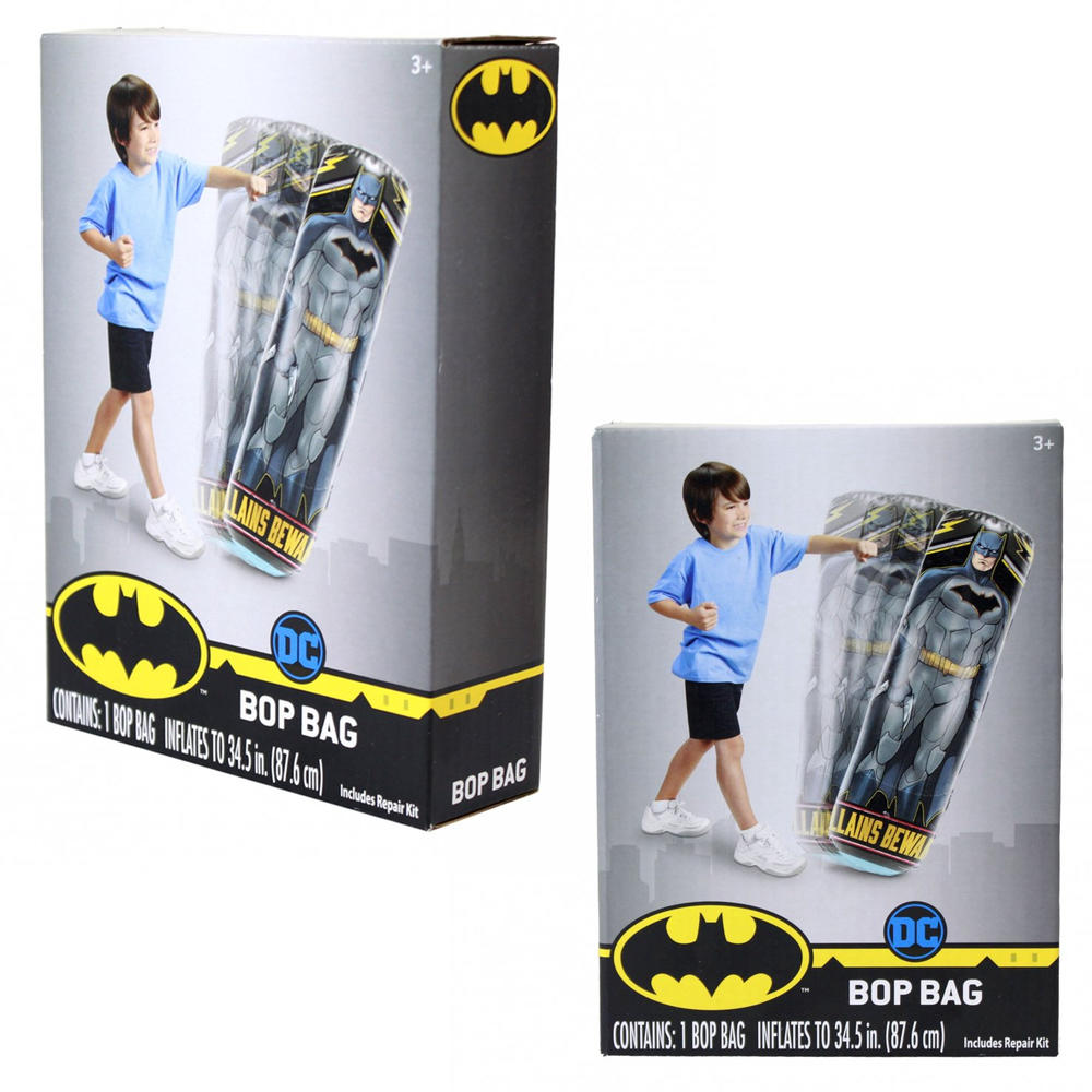 What Kids Want DC Comics Batman Kids Inflatable Punching Bop Bag Exercise Toy
